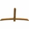 Ekena Millwork Bellingham Rough Sawn Timber Gable Bracket, Western Red Cedar, 60"W x 35"H x 2"D x 4"F, 14/12 Pitch GBW060X35X0204BEL00RWR - alternate 3